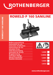 Rothenberger ROWELD P 160 Saniline Instrucciones De Uso