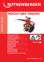 Rothenberger ROCUT UKS 160/355 Instrucciones De Uso