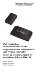 Definitive Technology SCW-100 Manual Del Usuario