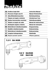 Makita DA392D Manual De Instrucciones