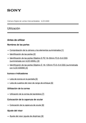 Sony ILCE-6300 Manual De Instrucciones