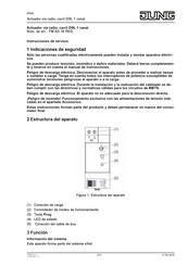 Jung FMAS16REG Instrucciones De Servicio