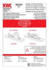 Kwc DESIGNO 20.807.683 Instrucciones De Montaje