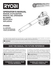 Ryobi RY09460 Manual Del Operador