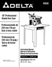 Delta RS830 Manual De Instrucciones