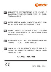 Bartscher 131.7463 Manual De Instrucciones