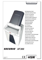 HSM securio AF 300 Instrucciones De Servicio