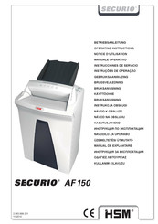 HSM SECURIO AF 150 Instrucciones De Servicio