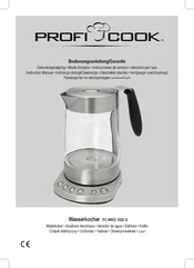 Profi Cook PC-WKS 1020 G Instrucciones De Servicio