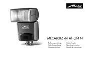 Metz MECABLITZ 44 AF-3 N Manual De Instrucciones