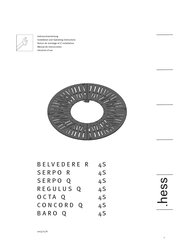 Hess BELVEDERE R 4S Manual De Instrucciones