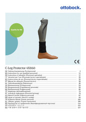 Ottobock C-Leg Protector 4X860 Instrucciones De Uso