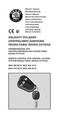 Skoda BKA 310 001A Manual De Instrucciones