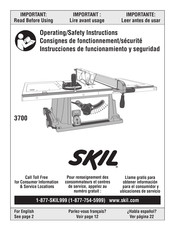 Skil 3700 Instrucciones De Funcionamiento Y Seguridad