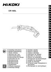 HIKOKI CR 10DL Instrucciones De Manejo