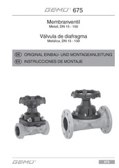 GEMÜ 675 Instrucciones De Montaje