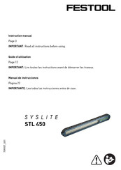 Festool SYSLITE STL 450 Manual De Instrucciones