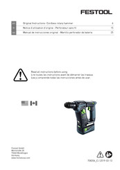 Festool BHC 18 Manual De Instrucciones