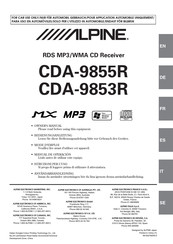 Alpine CDA-9855R Manual De Operación