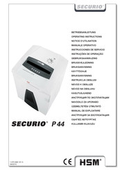 securio P 44 Instrucciones De Servicio