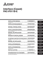 Mitsubishi PAC-IF011B-E Manual De Instalación