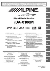 Alpine iDA-X100M Manual De Operación