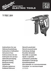 Milwaukee HEAVY-DUTY T-TEC 201 Instrucciones De Uso