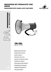 Monacor TM-28L Manual De Instrucciones