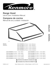 Sears Kenmore 233.57830890 Manual De Uso Y Cuidado / Instalacion