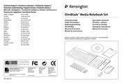 Kensington SlimBlade Media Notebook Set Manual De Instrucciones