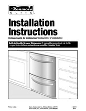 Sears Kenmore Elite 665133435 Instrucciones De Instalación