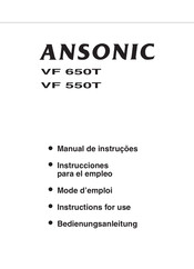 Ansonic VF 550T Instruccionespara El Empleo