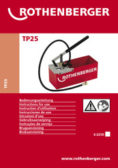 Rothenberger TP25 Instrucciones De Uso