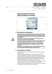 Jung 2204.01 REGA Instrucctiones De Servicio