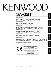 Kenwood SW-05HT Manual De Instrucciones