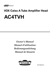 Vox AC4TVH Manual De Usuario