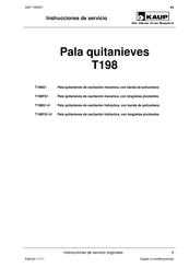 KAUP T198G1-H Instrucciones De Servicio