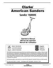 Clarke American Sanders 1600DC Manual Del Operador