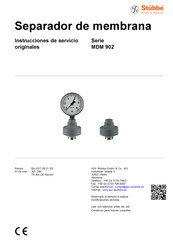 Stübbe MDM 902 Serie Instrucciones De Servicio