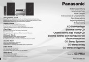 Panasonic SC-PM02 Instrucciones De Funcionamiento