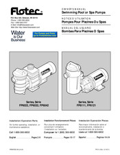 Flotec FP6121 Serie Manual Del Usuario