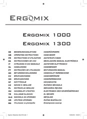 Ergomix 1300 Instrucciones De Uso