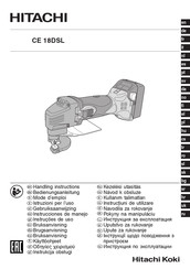 Hitachi CE 18DSL Instrucciones De Manejo