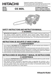 Hitachi CS 36DL Manual De Instrucciones