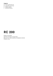 Gaggenau RC 200 Instrucciones De Uso