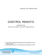 TechnoAir Digital Serie Manual Del Propietário