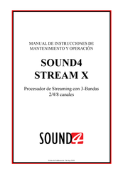 sound4 STREAM X Manual De Instrucciones