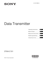 Sony STWA-C101 Manual De Instrucciones