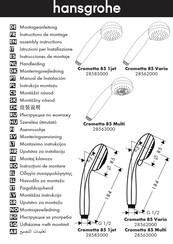 Hansgrohe Crometta 85 Multi 28563000 Instrucciones De Montaje