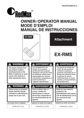 Komatsu RedMax EX-RMS Manual De Instrucciones